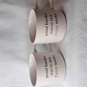 #ABN Pair Indigo (Good books warm tea fuzzy socks) coffee mugs